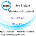 Consolidação de LCL Shantou Porto de Montreal